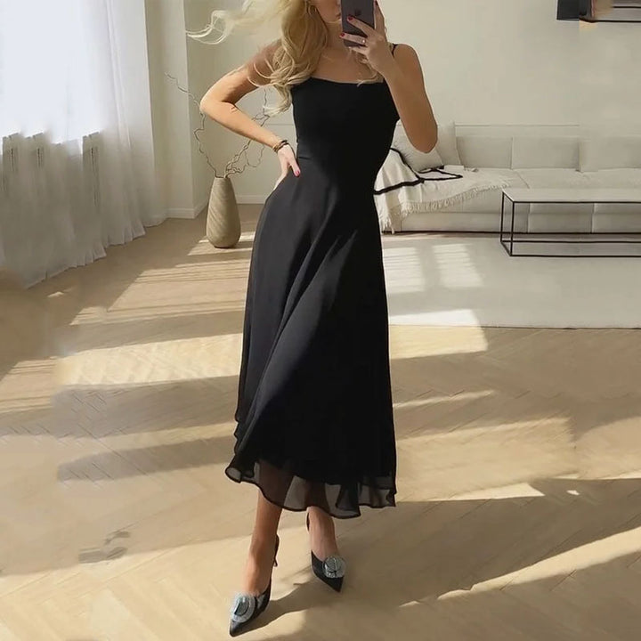 Casual V Neck Warm Weather Midi Dress