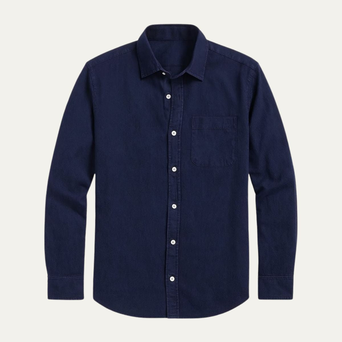 Relaxed Fit Blue Jeans Shirt for Men