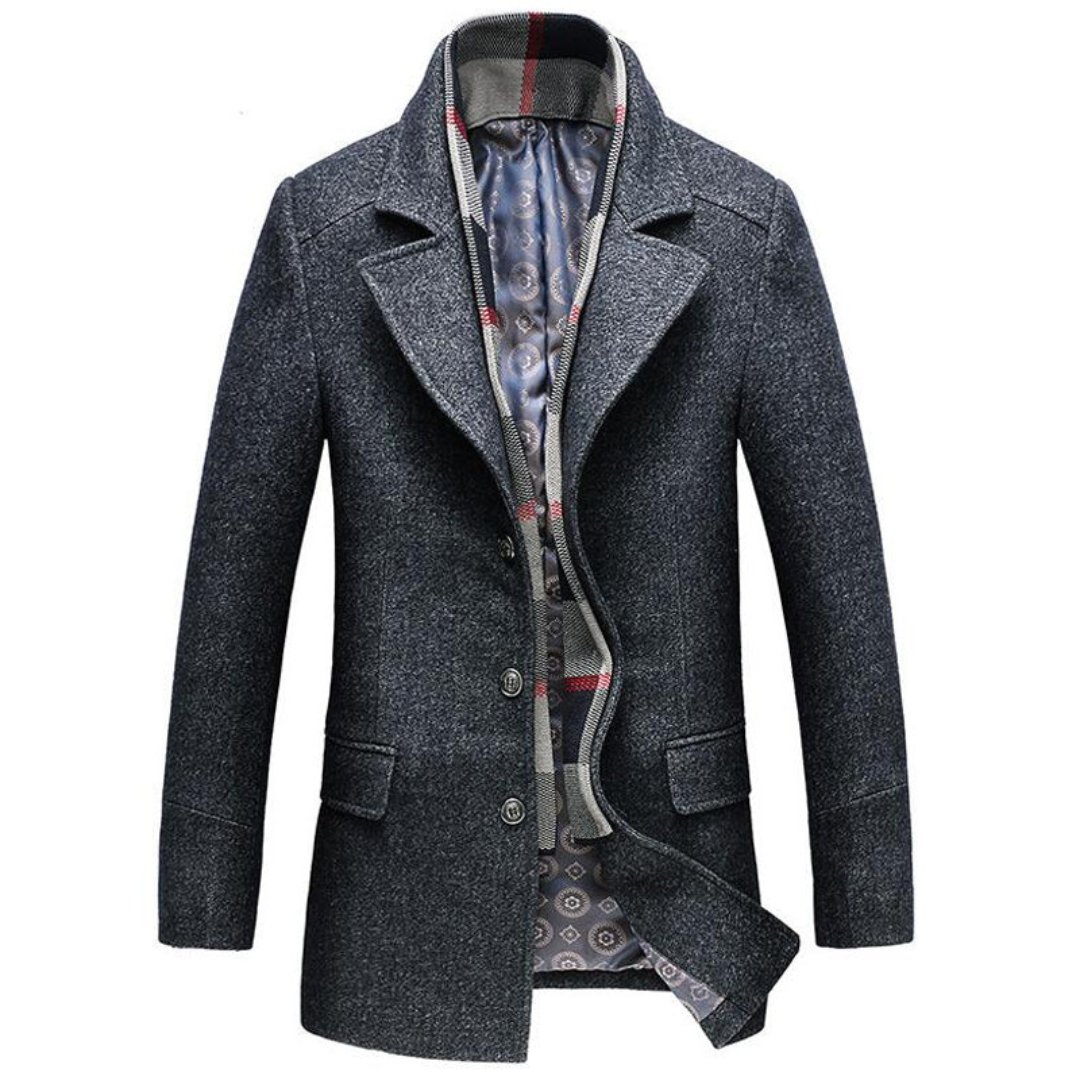 Elegant Mens Long Trench Coat