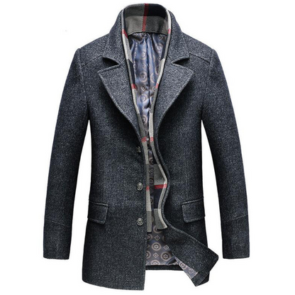 Elegant Mens Long Trench Coat