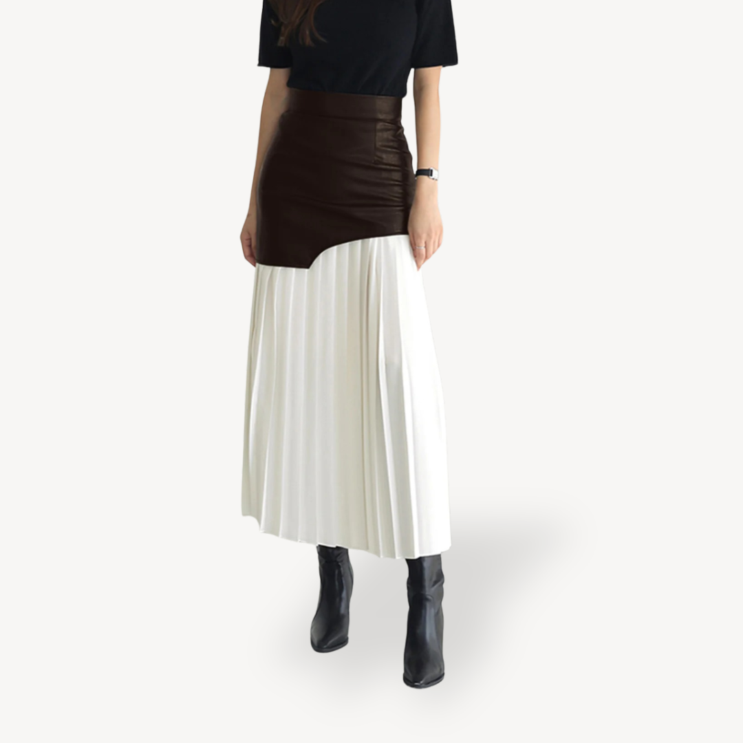 Flared Mid Length Womens Skirt