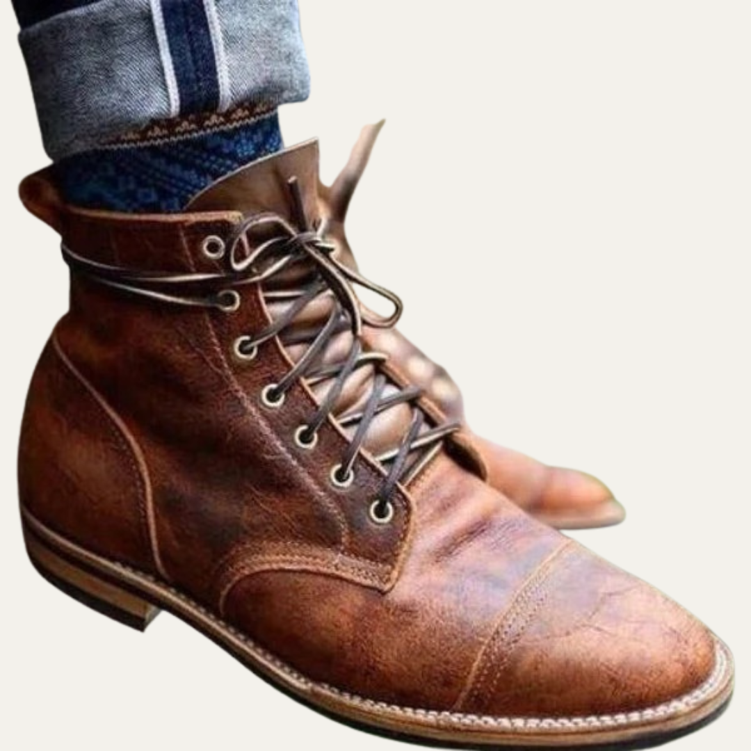 Classic Leather Lace Up Work Boot