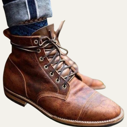 Classic Leather Lace Up Work Boot