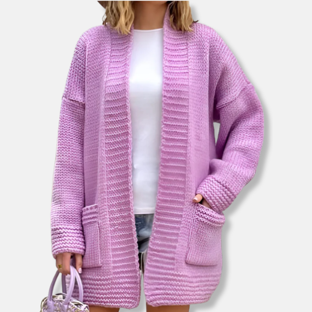 Cozy Oversized Open Front Cardigan for Women
