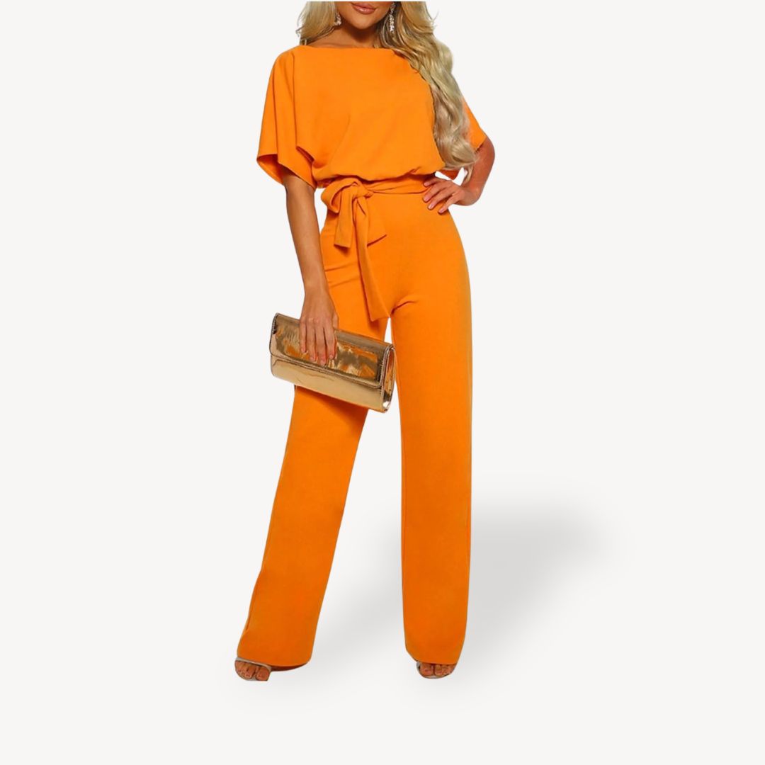 Ladies Comfortable Loose Fit Polyester Jumpsuit