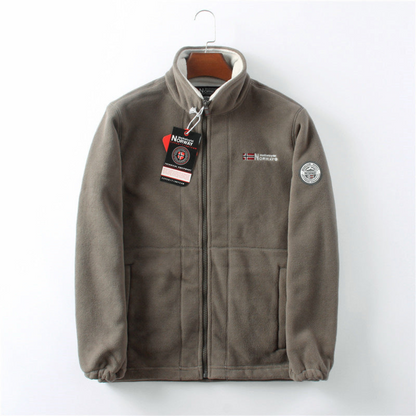 Warm Cozy Mens Fleece Zipper Jacket