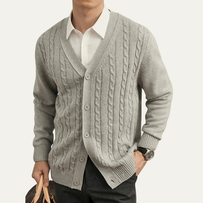 Warm Crew Neck Knitted Men's Winter Sweater