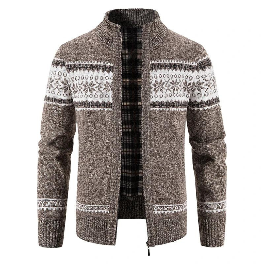 Soft Mens Zip Knit Sweater