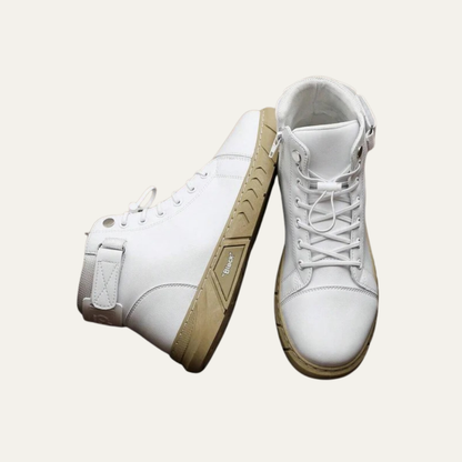 Tall Lace Up Strap Sneaker Boots for Men