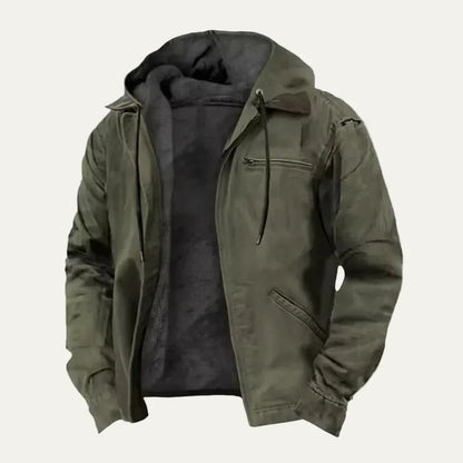 Durable Insulated Canvas Work Coat for Men