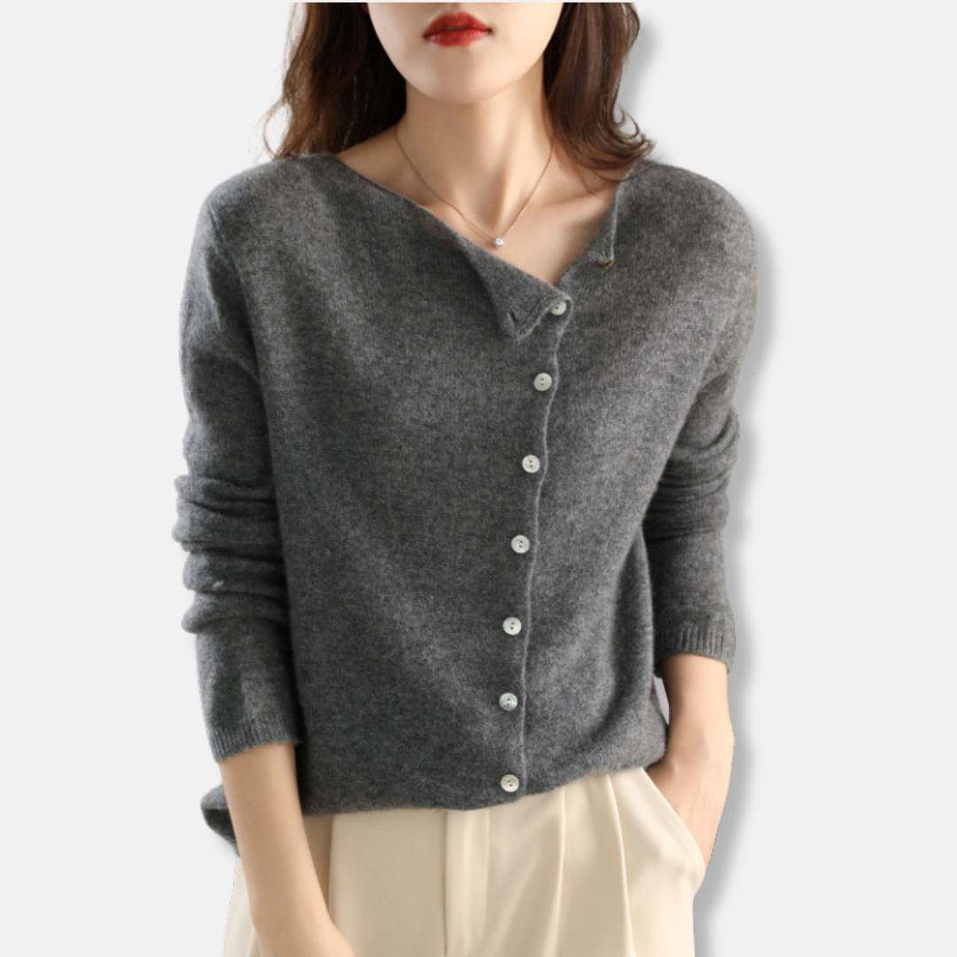 Cozy Wool Blend Open Front Cardigan Sweater