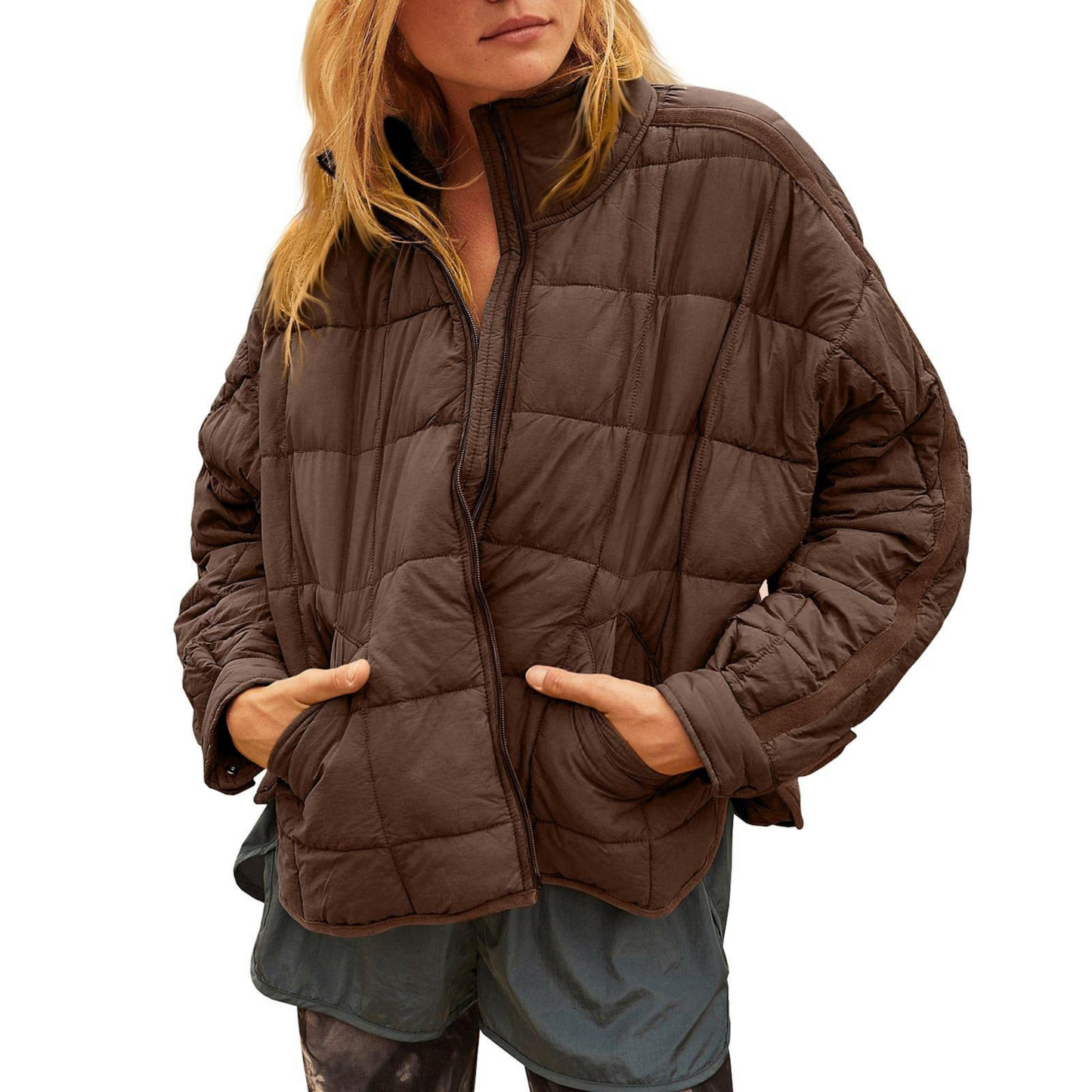Slim Fit Packable Down Puffer Coat