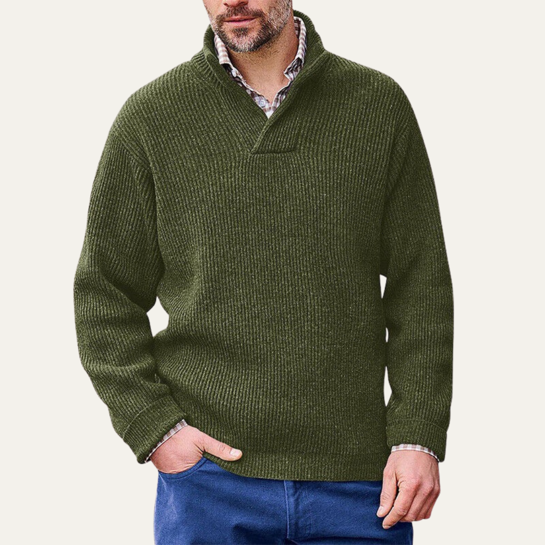 Thick Warm Crew Neck Men's Sweater