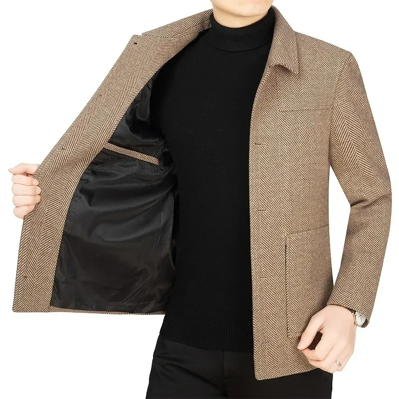 Timeless Tailored Mens Blazer with Unique Design - OutfitLondon