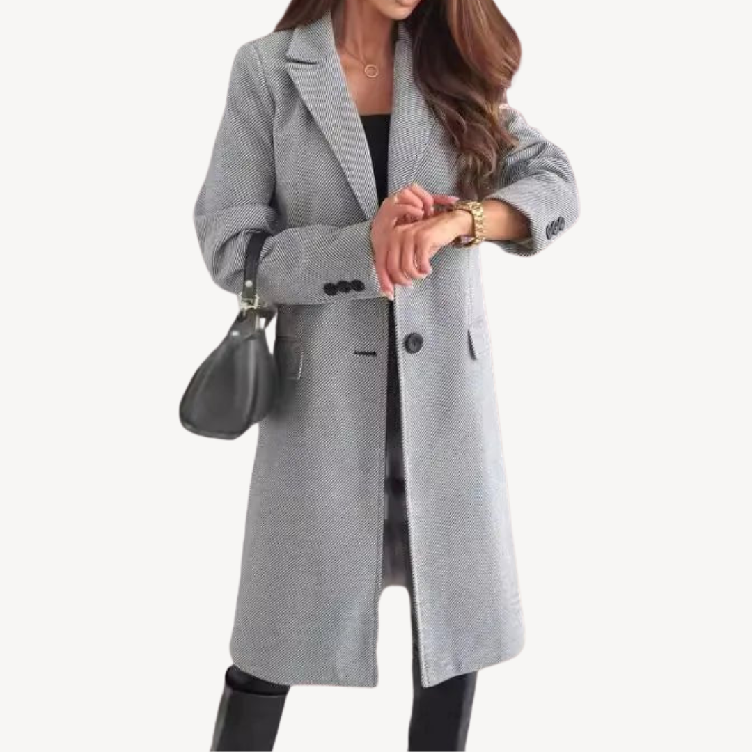 Ladies Warm Parka Coat with Pockets