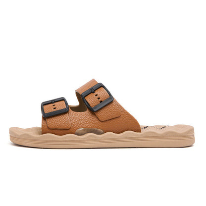 Delmar Comfort Slides - Soft Adjustable Sandals with Contoured Footbed