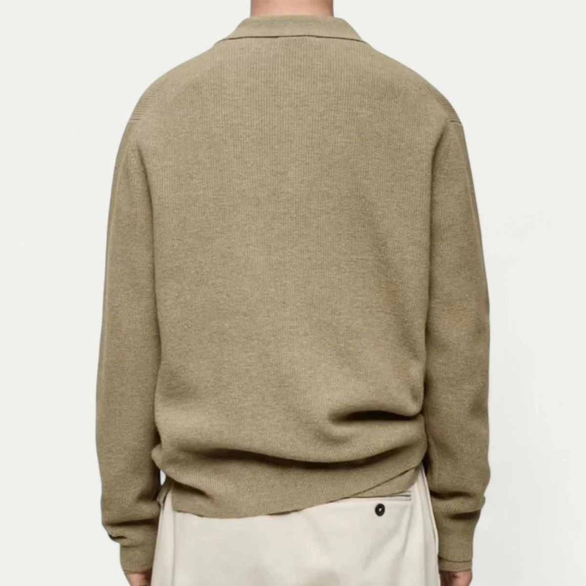 Classic Knitted Mens Cardigan - Button Front Style