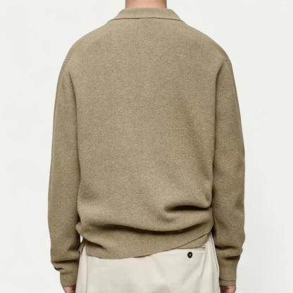 Classic Knitted Mens Cardigan - Button Front Style