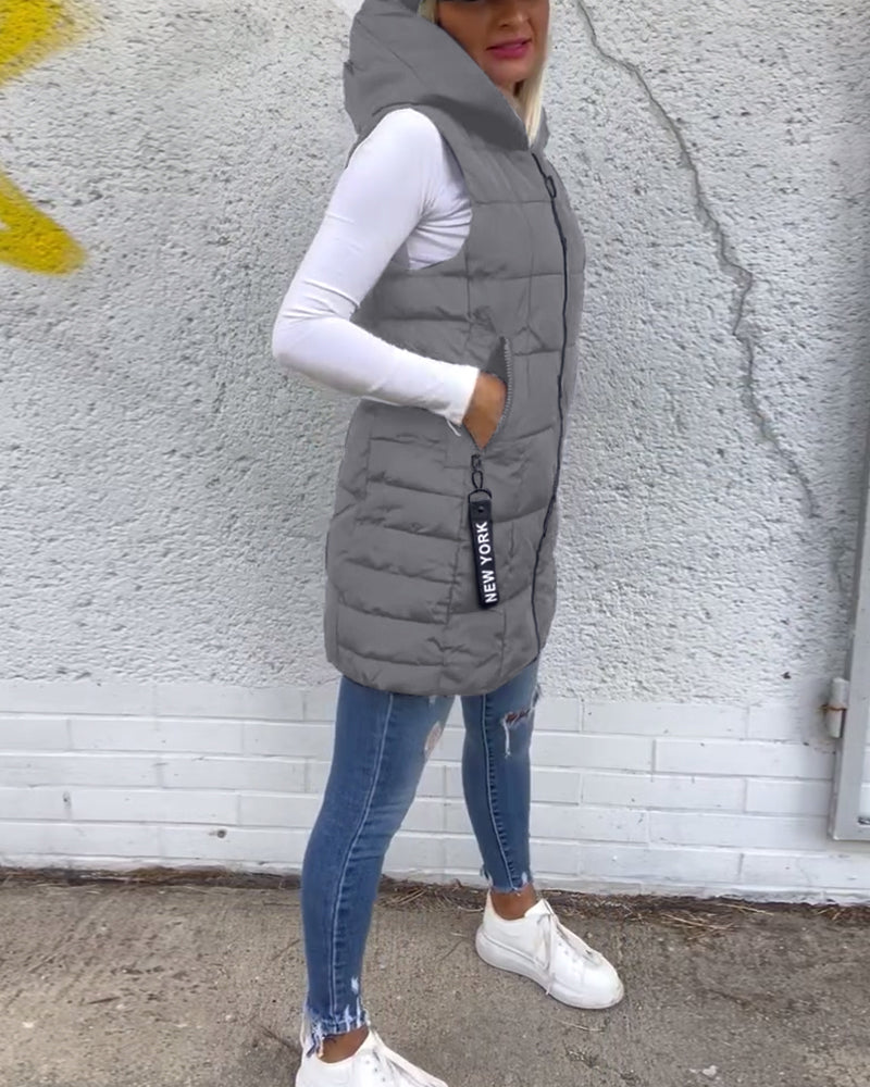 Lightweight Vest Style Puffer Jacket