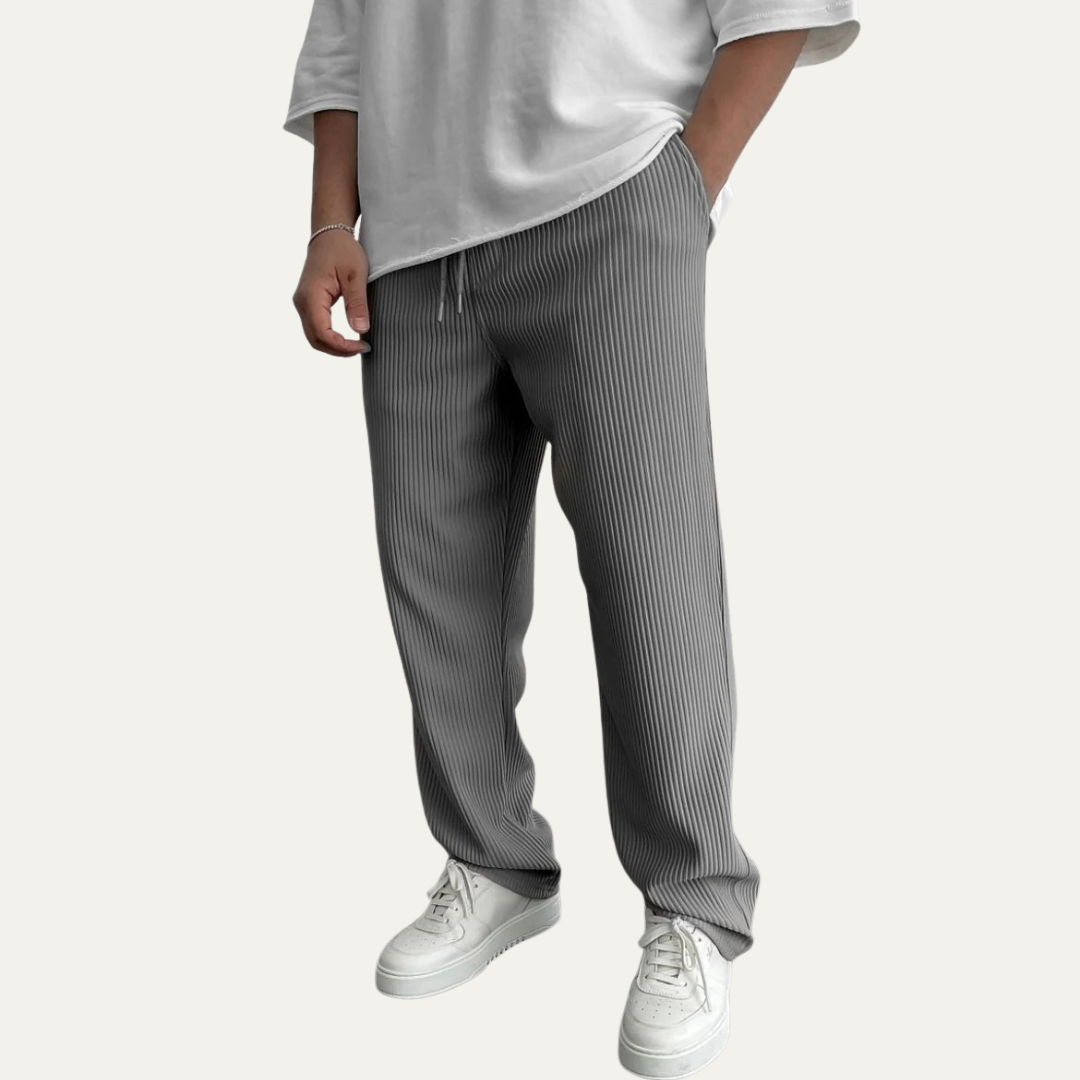 Comfortable Fit Ribbed Knit Sweatpants