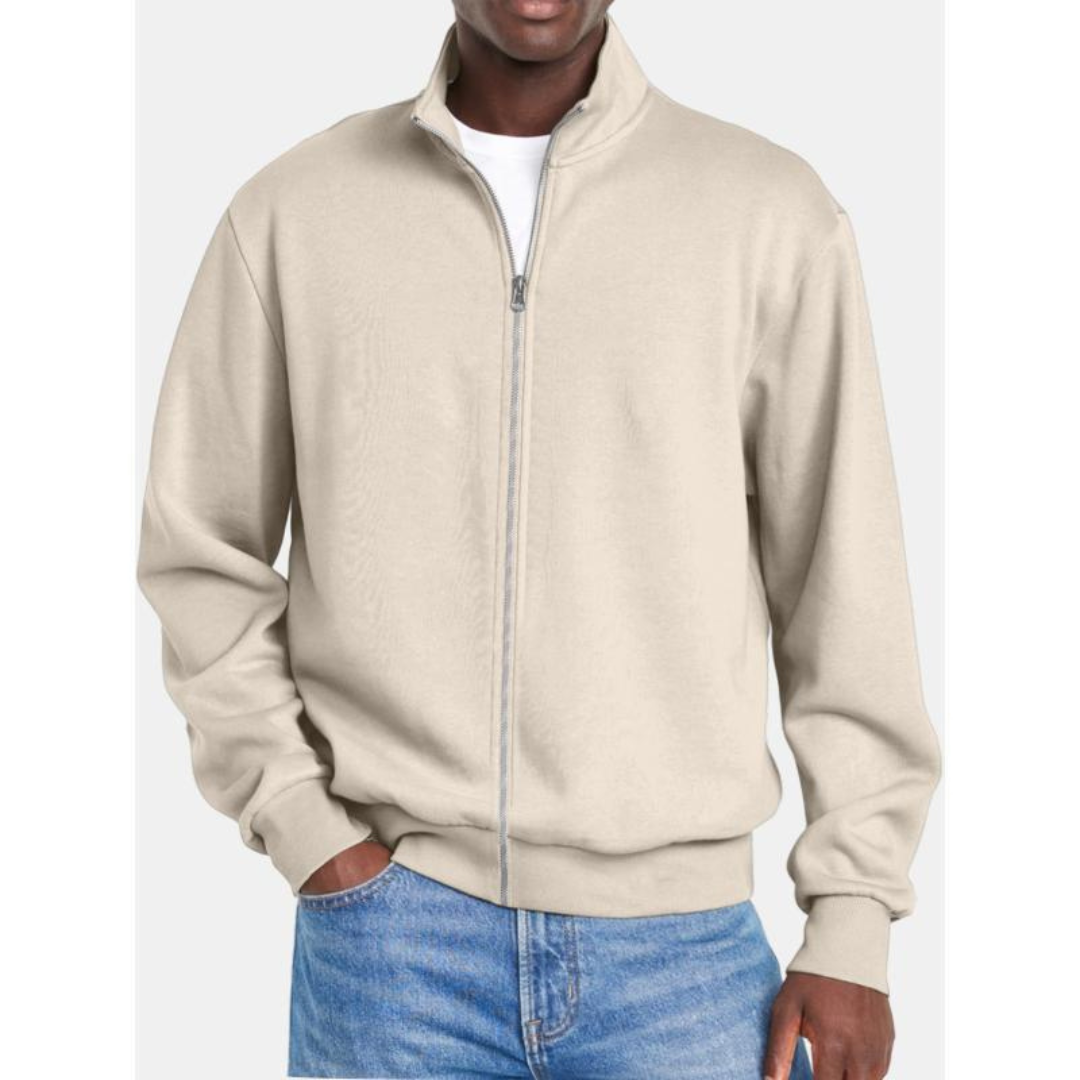 Men's Classic Fleece Zip Up Hoodie Jacket