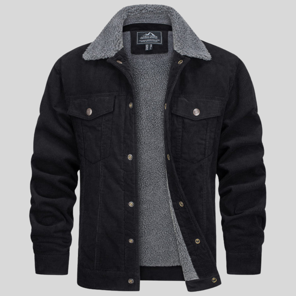 Warm Casual Mens Denim Coat