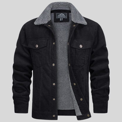Warm Casual Mens Denim Coat