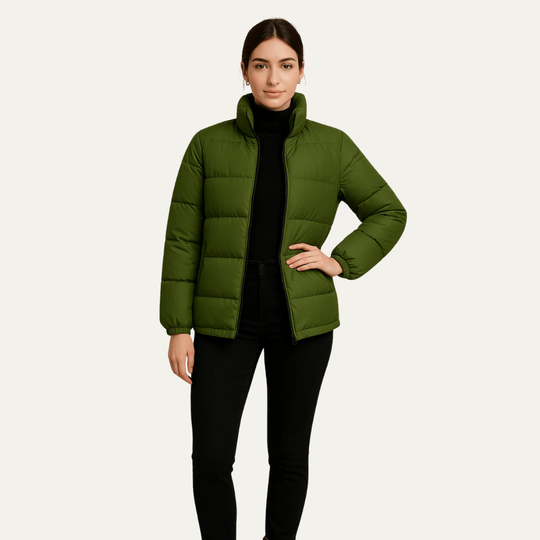 Warm Women's Padded Long Puffer Coat