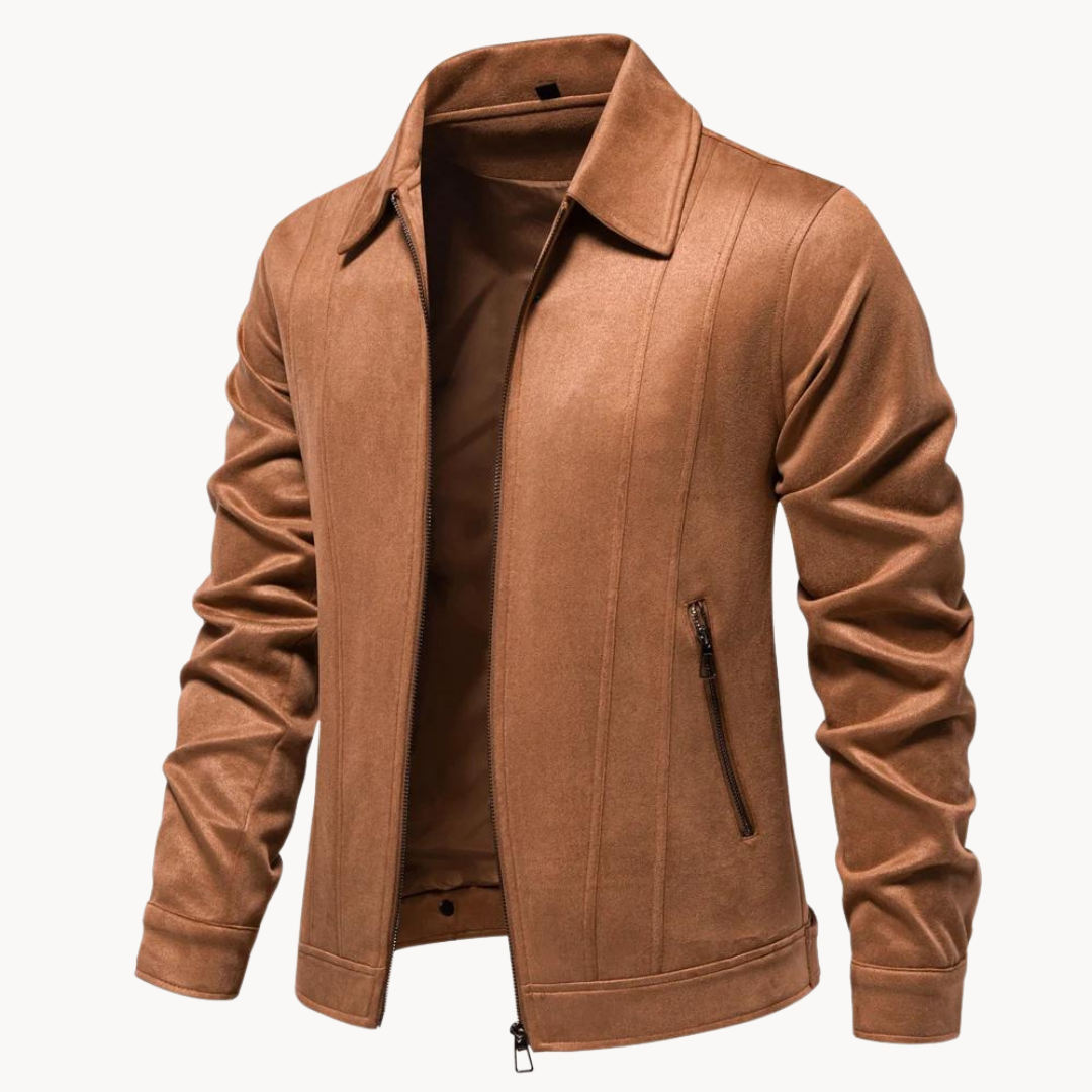 Luxurious Brown Leather Jacket