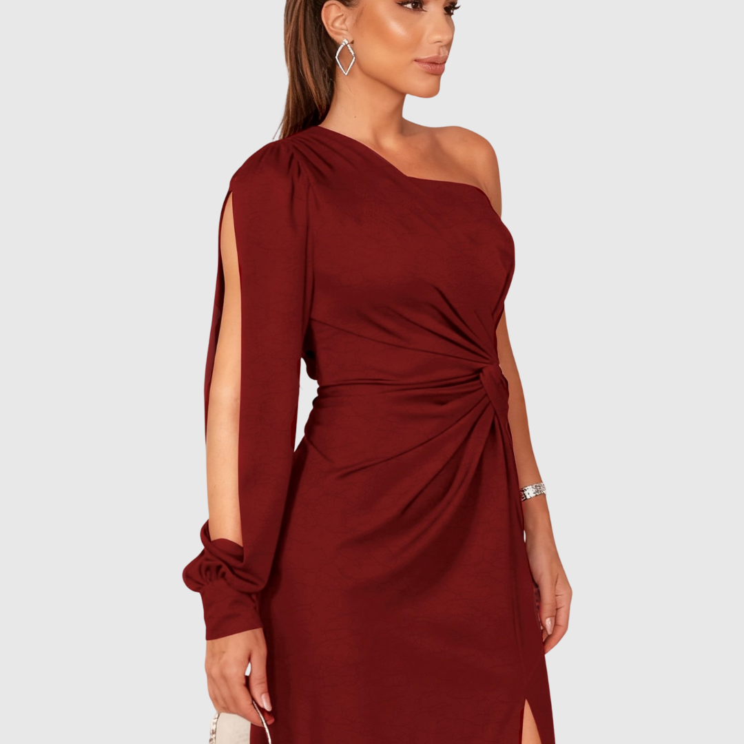 Elegant Single Shoulder Formal Dress