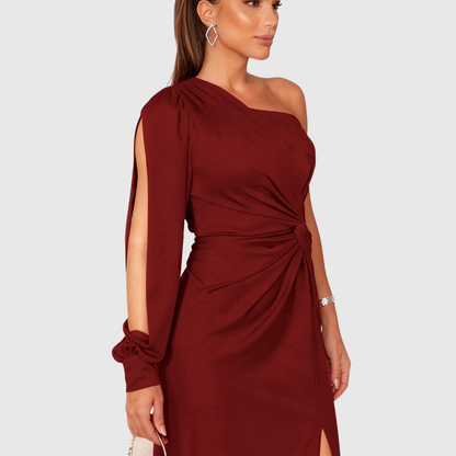 Elegant Single Shoulder Formal Dress