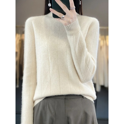 Cozy Female Waterproof Crew Neck Sweater