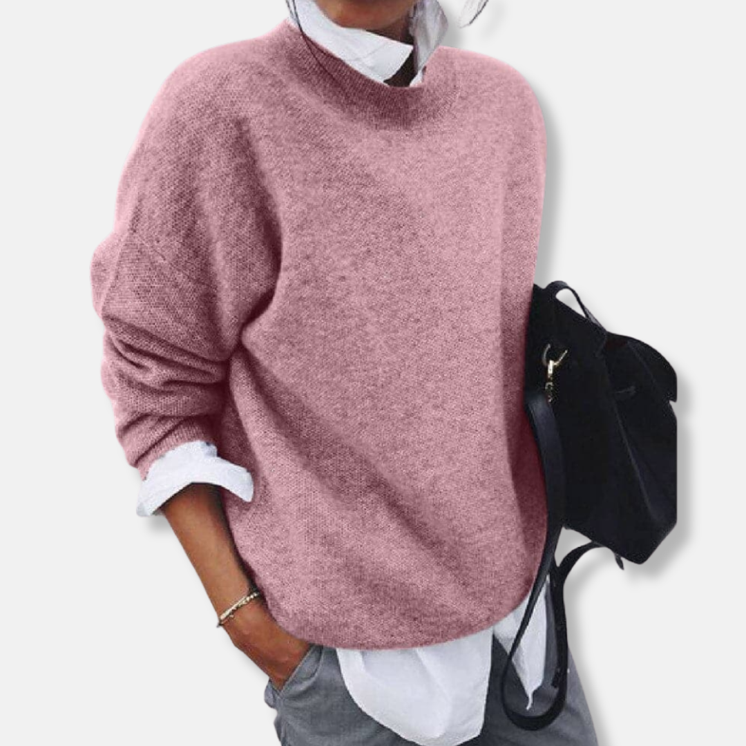 Cozy Women's Long Sleeve Wool Sweater