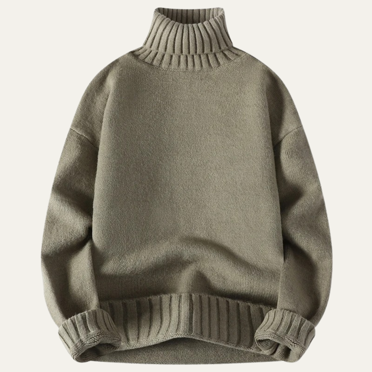 Casual Thick Knit Crew Neck Sweater