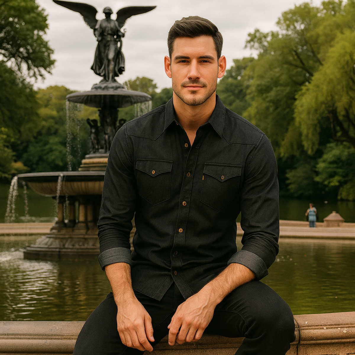 Classic Blue Jeans Shirt for Men