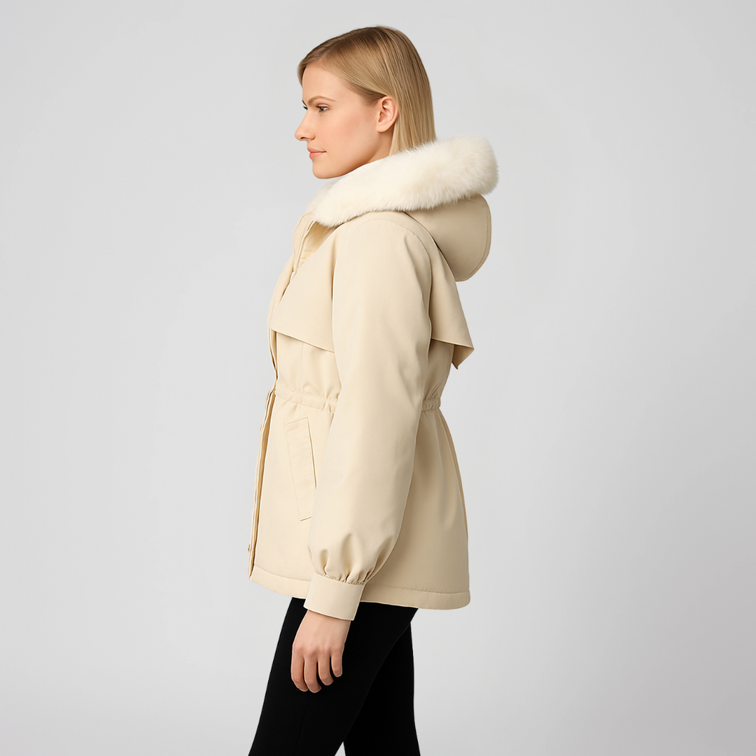 Warm Fur Hooded Winter Coat