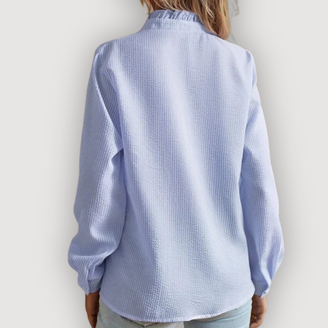 Women's Chiffon Ruffle Top Blouse