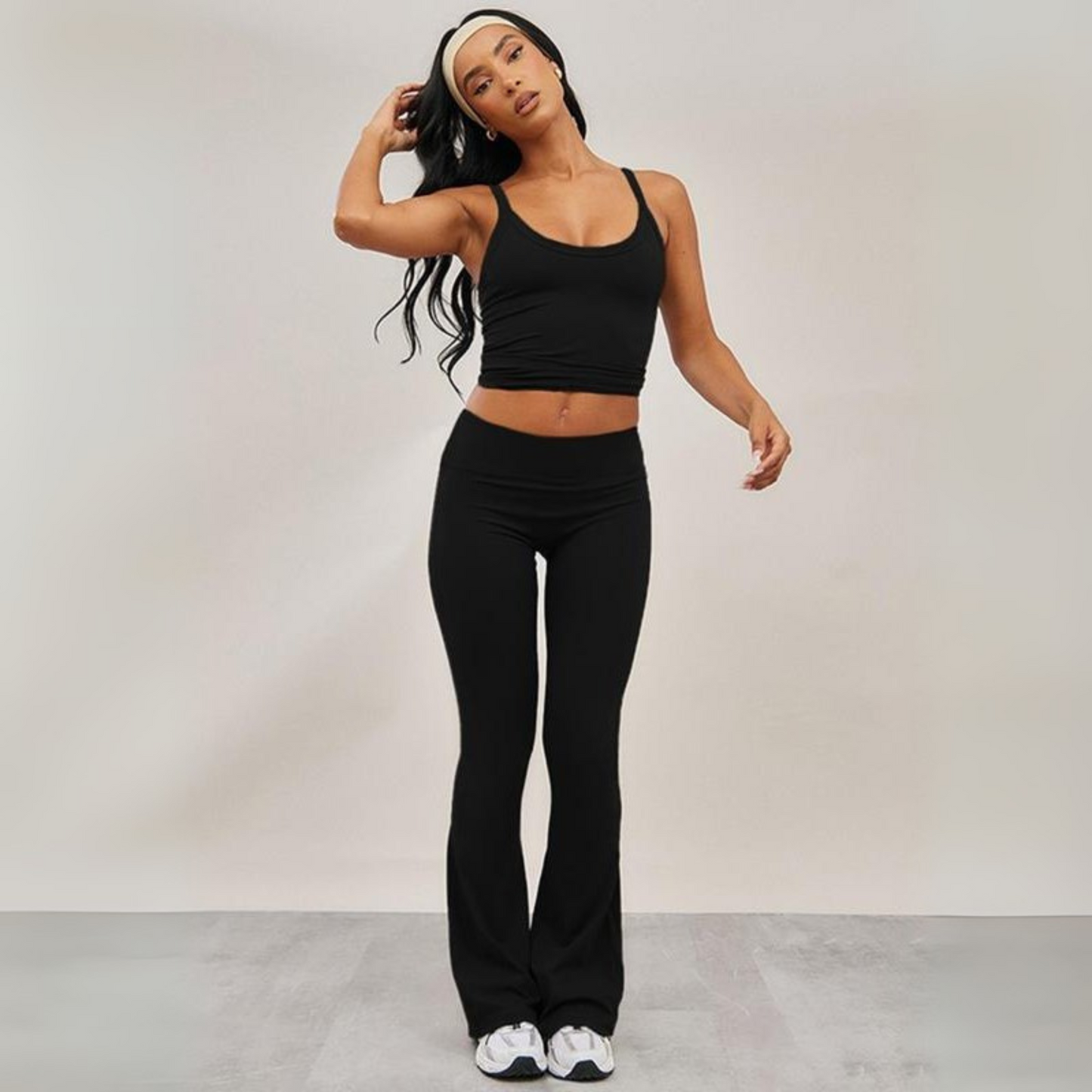 Relaxed Fit Camisole and Wide Leg Pants Set