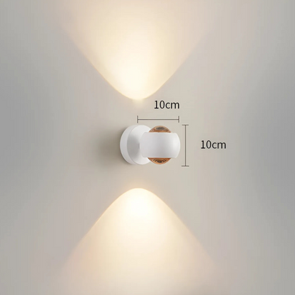 Sleek Glass Mounted Lamp