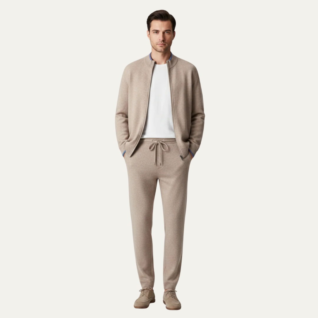 Cozy Men's Fleece Hooded Sweat Suit - OutfitLondon