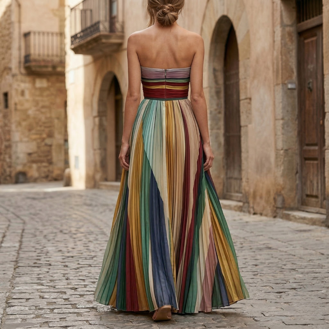 Elegant Sleeveless Floor Length Evening Dress