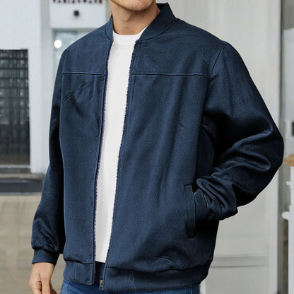 Brown Leather Mens Casual Jacket