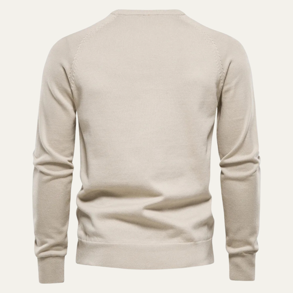 Traditional Cable Knit Men's Crew Neck Sweater