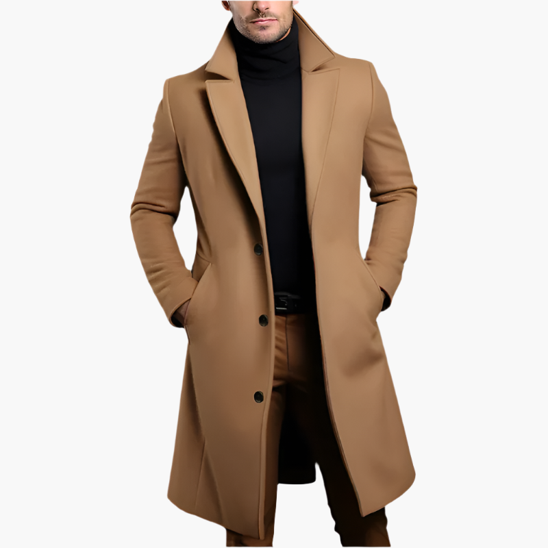 Classic Fit Formal Overcoat for Men