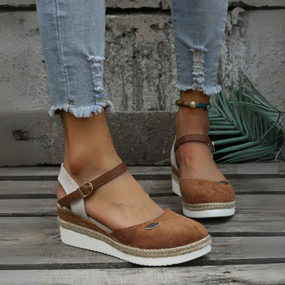 Comfortable Flat Suede Sandals for Women