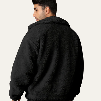 Men's Soft Faux Sheepskin Coat Jacket