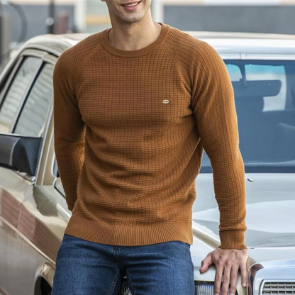 Warm Classic Men's Long Sleeve Crew Neck Sweater