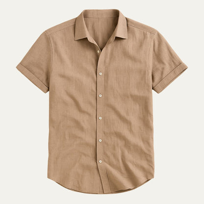 Classic Cotton Short Sleeve Men's Shirt