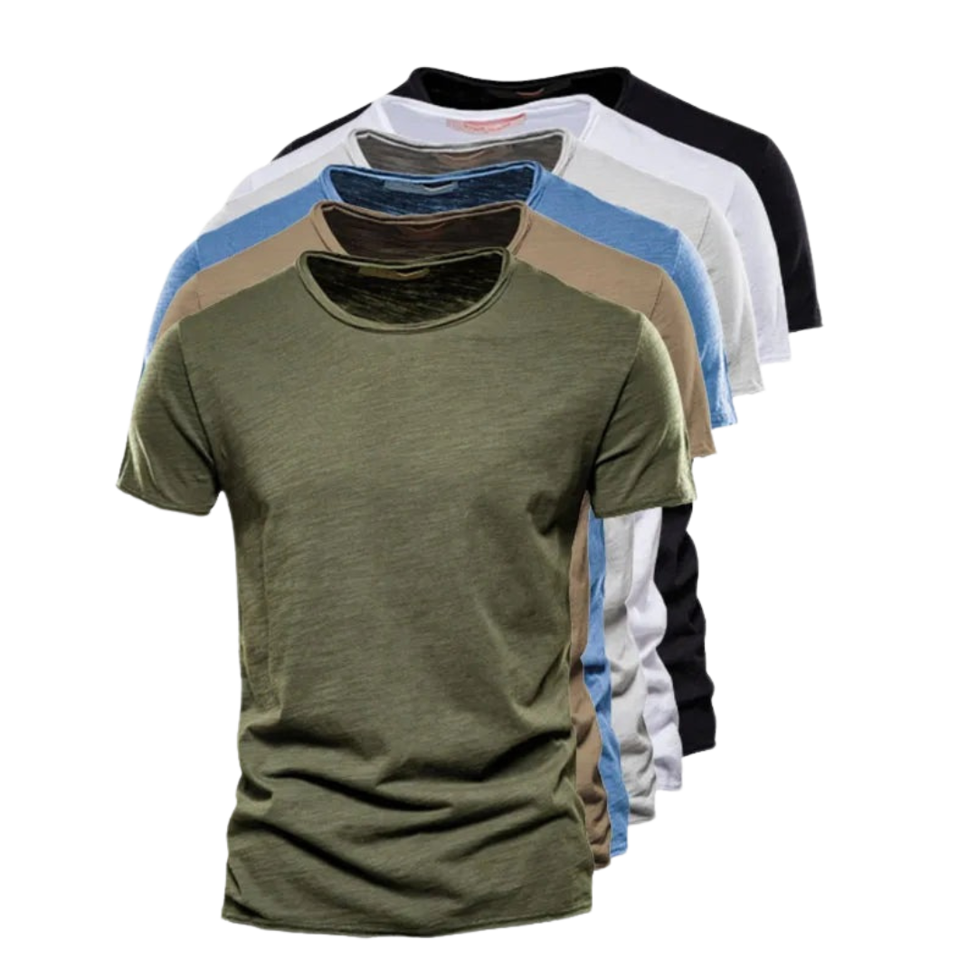 Men's Comfortable Moisture Wicking Slim Fit Cotton Tee