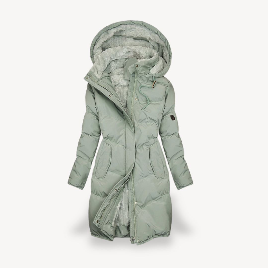 Warm Faux Fur Lined Women's Parka Coat Jacket